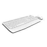 Turbox Workeys Office USB Kablosuz 2.4ghz Multimedia Standart Q Klavye Mouse White