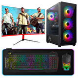 Turbox Tx3976 i7 4770 16GB Ram 512GB NVMe 4GB GTX750Ti GDDR5 27 Curved RGB Sistem Oyun Bilgisayarı