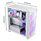 Dragos DRx5789 i7 13700K 32GB DDR5 Ram 1TB M.2 NVMe SSD 8GB RTX4060 27 İnç 240Hz Curved Masaüstü Oyuncu Bilgisayarı