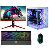 Dragos DRx6142 Ryzen 7 5700X 32GB 1TB M.2 NVMe SSD 8GB RTX4060 27 İnç 240Hz Curved Oyuncu Bilgisayarı