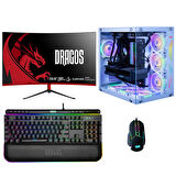 Dragos DRx6164 i7 13700F 32GB 1TB M.2 NVMe SSD 8GB RTX4060 23.6 İnç 165Hz Curved Oyuncu Bilgisayarı