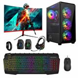 Turbox Tx4642 Ryzen 5 3600 16GB Ram 512GB SSD 4GB GTX750Ti 23.6 Curved Oyuncu Masaüstü Bilgisayarı