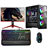 Dragos DRx6424 i9 14900KF 64GB DDR5 2TB NVMe 4.0 SSD 12GB RTX4070Ti 27 İnç 240Hz Curved Oyuncu Bilgisayarı
