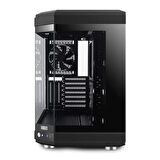 Dragos North Premium L PCI Express 4.0 Riser 1x Fan USB 3.0 + Type C ATX Mid Tower Panoramik Temperli Cam Gaming Bilgisayar Kasası Siyah
