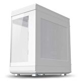 Dragos North 1x Fan USB 3.0 + Type C ATX Mid Tower  Panoramik Temperli Cam Gaming Bilgisayar Kasası Beyaz