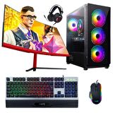 Turbox Reflex i5 3470 16GB Ram 1TB SSD 8GB RX580 23.6 inç Curved Monitör Oyuncu Bilgisayarı