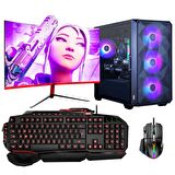 Dragos DRx6792 i5 10400F 32GB Ram 512GB M.2 NVMe SSD 12GB RTX3060 27 inç 165Hz Curved Oyuncu Masaüstü Bilgisayarı
