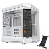 Dragos North Premium XL LCD Ekran + Riser 1xFan Mid Tower Beyaz Gaming Bilgisayar Kasası