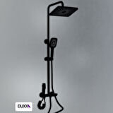 Duxxa Piano Bataryalı Duş Seti Mat Siyah DP.100.MS