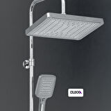 DUXXA Atlas Rain Duş Seti Krom D.114