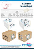 PÇT Tuvalet Kağıdı - 100x190mm - 250Ad/Paket - Koli