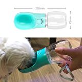 BUFFER® Taşınabilir Evcil Hayvan Suluğu Seyahat Kabı Kilitlenebilen Su Sızdırmaz Kap 350 ml