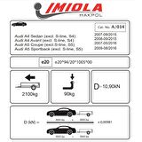 Hakpol - Audi A4, A5 Saloon, Estate (S-Line) 2008 ve Sonrası Çeki Demiri