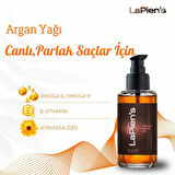 Lapien's Kuru Cansız Yıpranmış Saçlara Özel Yoğun Besleyici Parlaklık Veren Kabarma Önleyici Argan Yağı 100ml