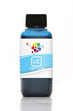 QC HP Photosmart C5150 Uyumlu Yazıcı Mürekkebi 100ml LC Light Cyan Açık Mavi Dye