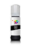 QC Epson EcoTank L8180 Uyumlu Yazıcı Mürekkebi 70ml BK Black Siyah Pigment