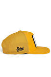  Hip Hop Kids Sincap Logolu Sarı Çocuk Trucker Şapka