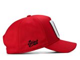 BlackBörk V1 Baseball 7 Numara - 4 Kod Logolu Unisex Kırmızı Şapka (Cap)