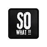V1 So What - 2 Kod Logolu Unisex Siyah Bench (Patch)