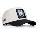 BlackBörk V1 Baseball Aslan - 9 Kod Logolu Unisex Bej-Siyah Siperli Şapka (Cap)