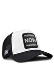  Yesterday Now Tomorrow Siyah-Beyaz Trucker Şapka