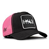 KAAN Lisanslı Siyah-Pembe Cordura Kumaş Şapka