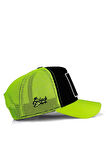  Rec Logolu Neon-Siyah Trucker Şapka