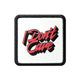 V1 I Don't Care - 1 Kod Logolu Unisex Beyaz- Siyah Bench (Patch)