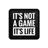 V1  It's Not A Game It's Life - 2 Kod Logolu Unisex Siyah-Siyah Bench (Patch)
