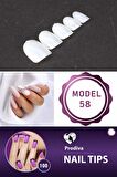 Prodiva 100'lü Kutulu Takma Tırnak - Nail Tips 58 No