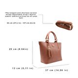 Emma El ve Omuz Çantası Taba