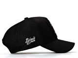 BlackBörk V1 Trucker Balık - 1 Kod Logolu Unisex Siyah Şapka (Cap)
