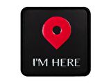 V1  I'm Here - 1 Kod Logolu Unisex Siyah Bench (Patch)