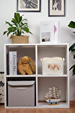 Baby Baskılı Dikdörtgen Katlanabilir Organizer Sepet 25 x 14 x 18