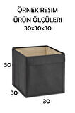 Snail Desenli Kapaksız Çok Amaçlı Düzenleyici Oyuncak Saklama Kutusu 30x30x30