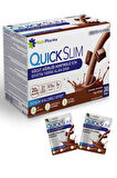 Quick Slim Kilo Verme Amaçlı Öğün Shake, 30 servis, Çikolata Aromalı, 20g Protein, 27 Vitamin Mineral ve Diyet Lifi içeren Öğün Tozu