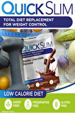 Quick Slim Yüksek Proteinli Öğün Tozu, 30 Öğün Shake + 1 Protein Shaker, Çİkolata Aromalı