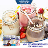 Quick Slim Yüksek Proteinli Öğün Tozu, 60 Öğün Shake, Shaker Hediye (2 Kutu Quick Slim Mix + 1 shaker)