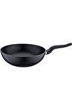 OLİKA TEK W2803/03 SİYAH İNCİ GRANİT 28 CM WOK TAVA
