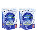 Turkishcare Hepsi 1 Arada 40 Lı Bulaşık Makinesi Tableti X 2 Paket (80 Tablet)