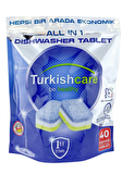Hepsi Bir Arada Ekonomik 40 Yıkama Bulaşık Deterjanı Premium Tablet