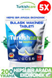 5 Paket Premium Ekonomik Bulaşık Deterjanı 200 Adet