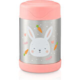 Baby Bee Tavşan Baskılı Pembe Yemek Termosu 450 ML