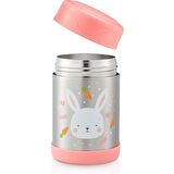 Baby Bee Tavşan Baskılı Pembe Yemek Termosu 450 ML