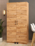 Kuzeylife Novensa Çok Amaçlı Erzak-Kiler Dolabı İki Kapaklı Çam