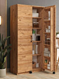 Kuzeylife Novensa Çok Amaçlı Erzak-Kiler Dolabı İki Kapaklı Çam