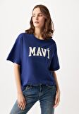 Mavi Logo Baskılı Lacivert Tişört 1600843-70722