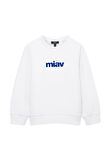 Mavi Miav Baskılı Beyaz Sweatshirt 6610031-620