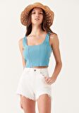 Mavi Rosie Beyaz 90s Jean Şort 1447481358