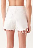 Mavi Rosie Beyaz 90s Jean Şort 1447481358